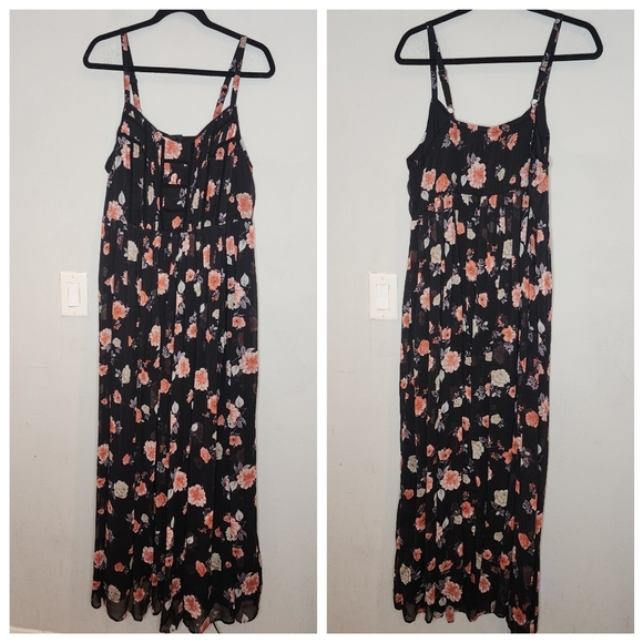 Torrid Pink and Black Sleeveless Maxi Sundress - Picture 9 of 16